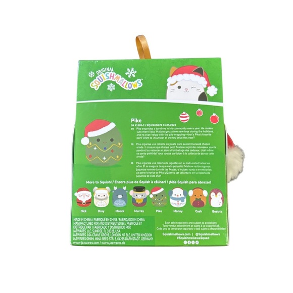 Squishmallows Pike the Christmas Tree Plush ornament nwt - Picture 2 of 2